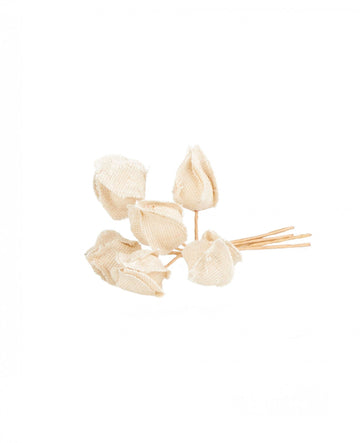 6 květin v kleci lásky na stonku 2,8 x 12 cm venkovská výzdoba