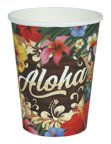 6 Gobelets Aloha Hawaï 240 ml
