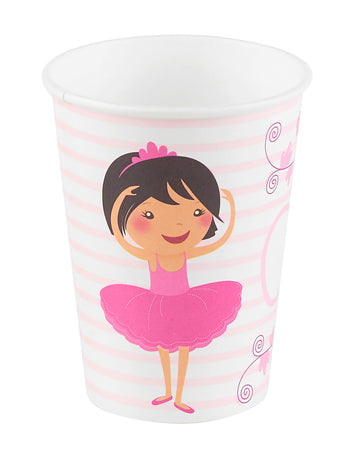 6 kartonových kelímků Ballerina 25 cl 7,5 x 9,5 cm