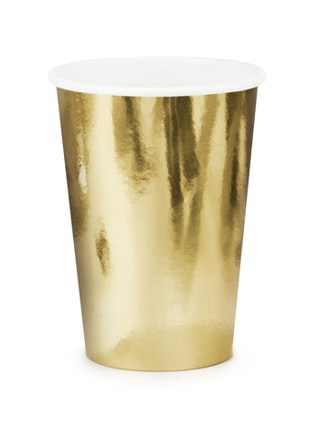 Gobelets dorés pour fête or brillant