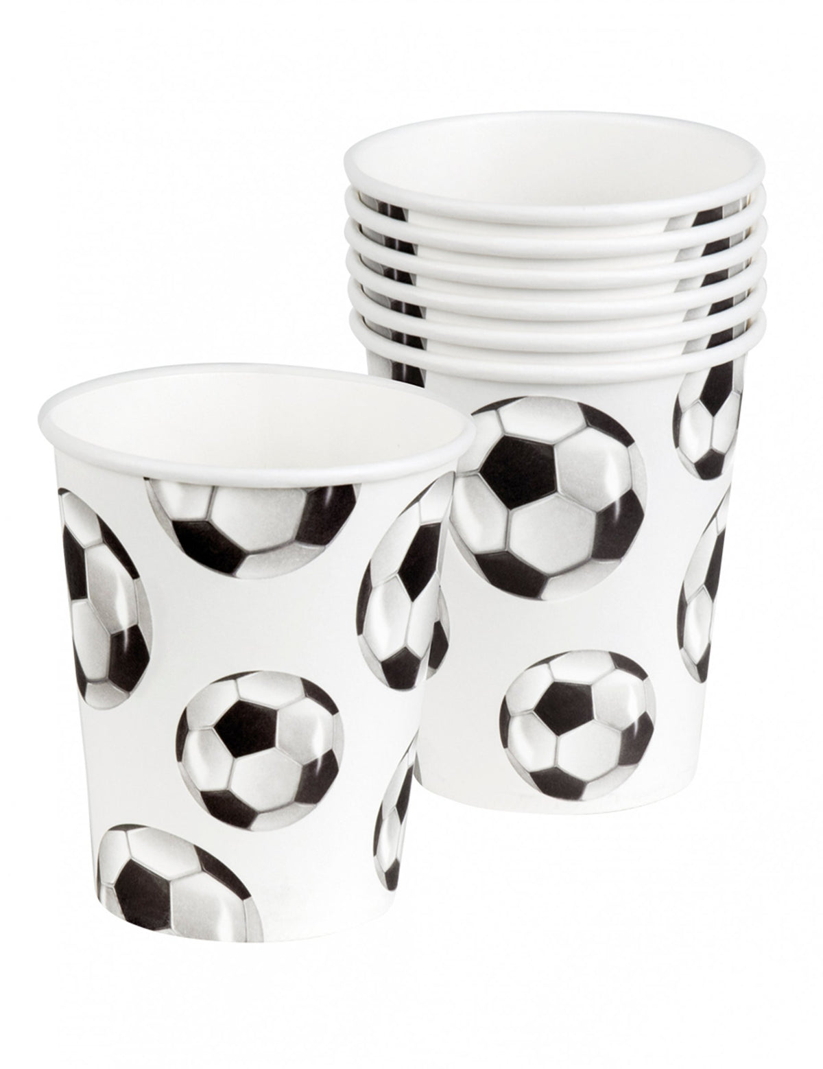 Empilement des gobelets en carton Foot party