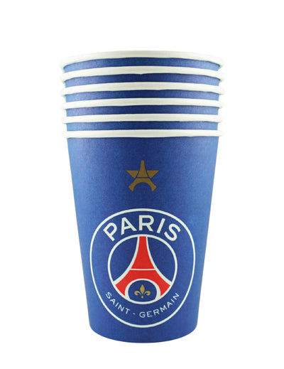 6 Gobelets en carton PSG™ 25 cl