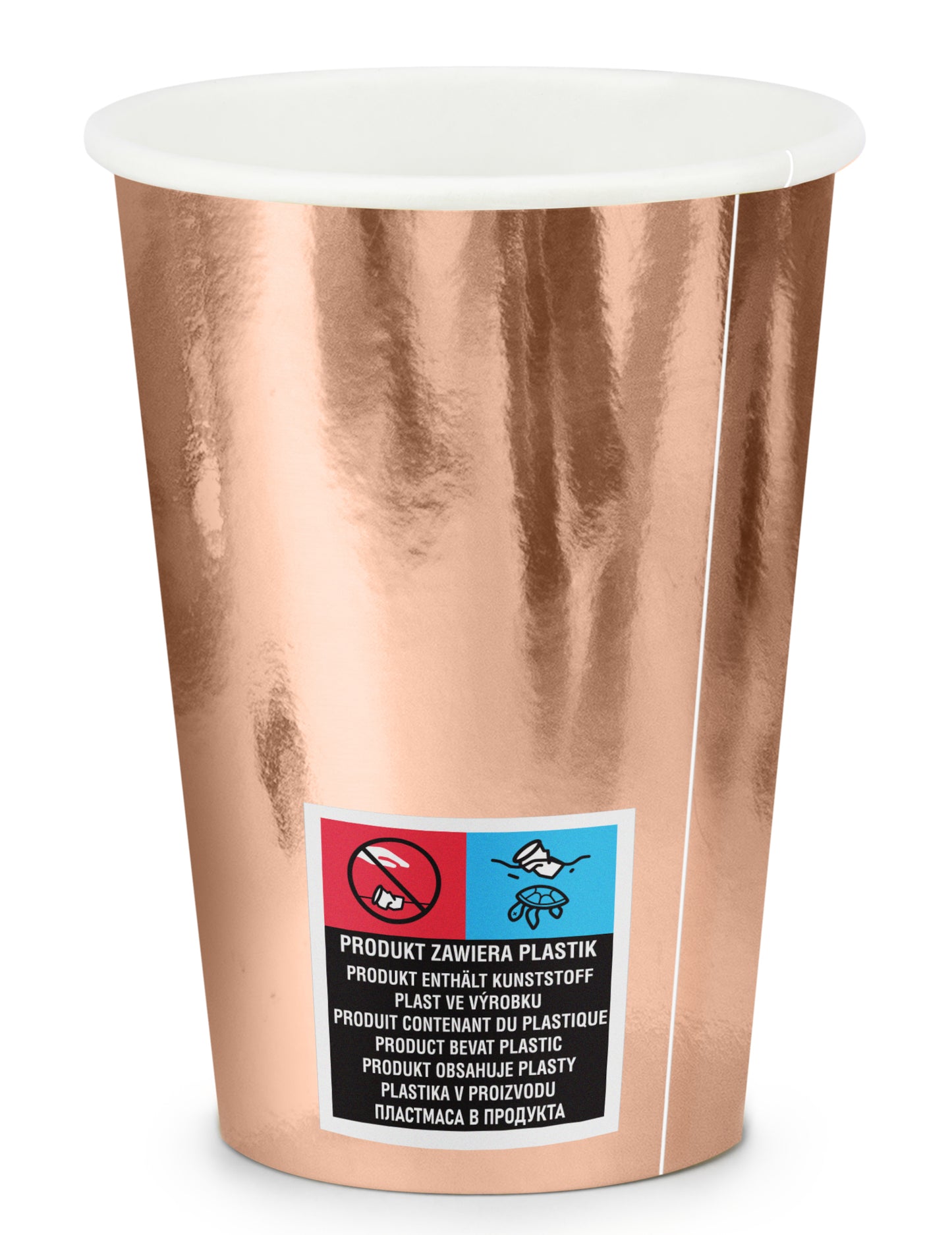 6 kartonových kelímků z růžového zlata řekla ano 220 ml rozlučka se svobodou