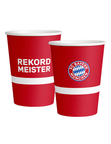 6 velkých papírových kelímků FC Bayern Mnichov 500ml