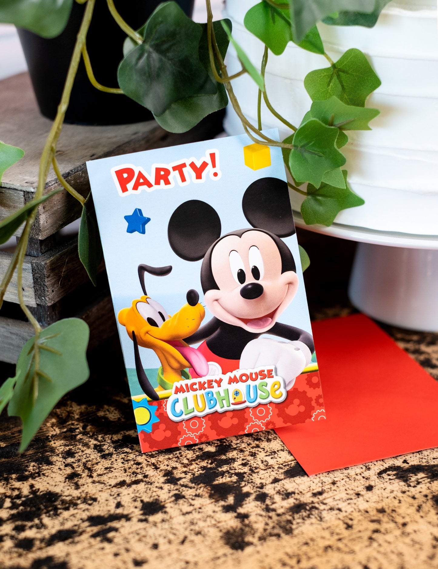 6 kartonových pozvánek Mickey Mouse™ 