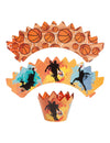 Dekorační sada na 6 cupcakes se zápichy Basketbal