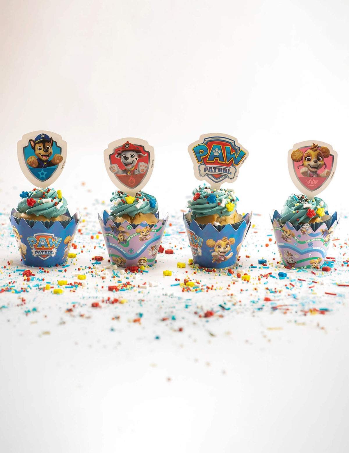Sada 6 dekorací na muffiny s toppery Tlapková patrola™