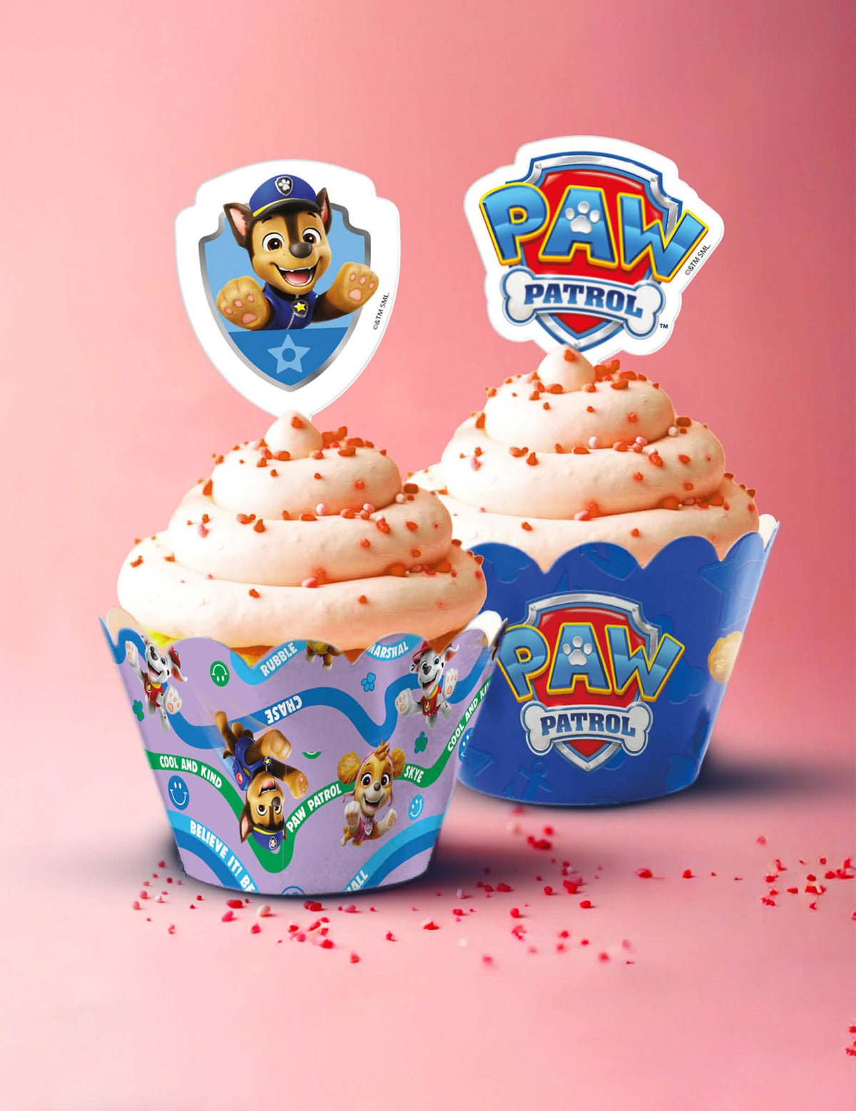 Sada 6 dekorací na muffiny s toppery Tlapková patrola™