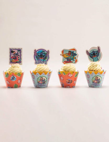 Sada na zdobení 6 cupcakes se zápichy Stitch™