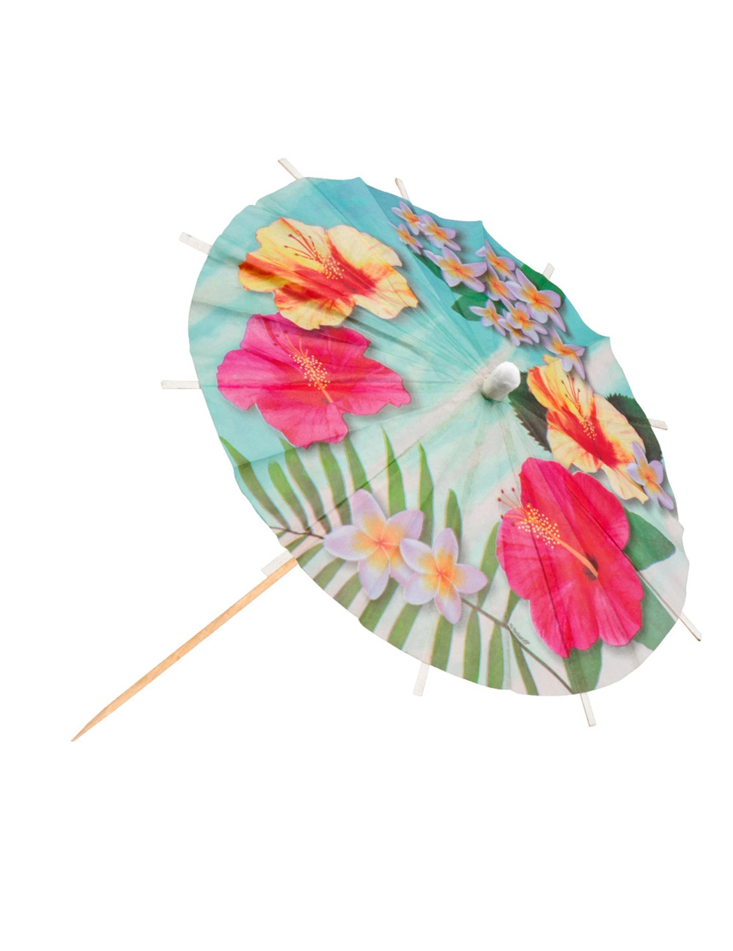 6 hawajských koktejlových deštníčků na párty Hawaii 18 cm 