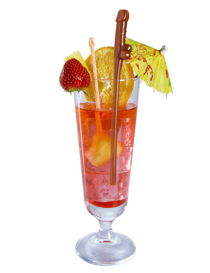 6 hnědých brček Naughty