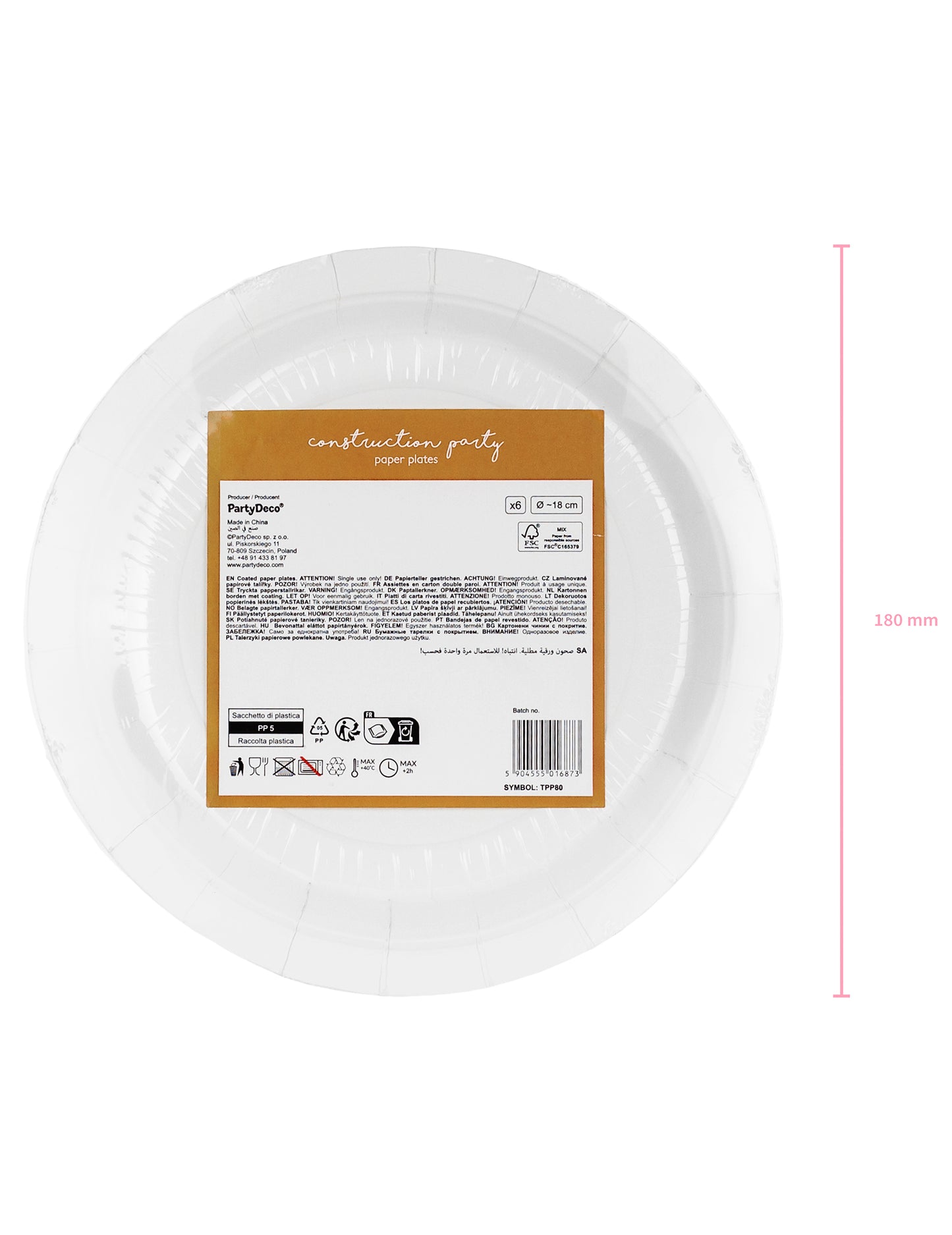 6 malých poznávacích značek stavebních nákladních vozidel 18 cm