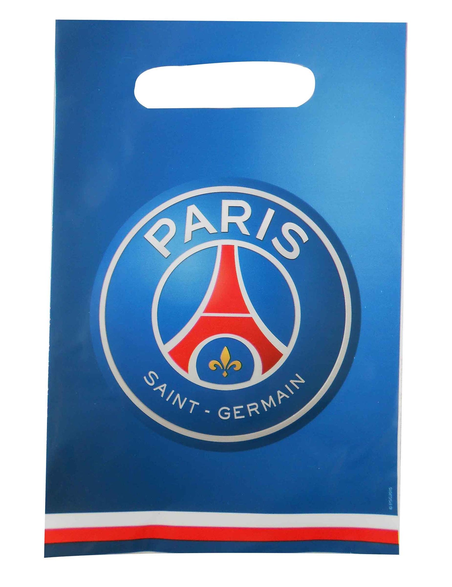 Sacs d'anniversaire PSG pour enfant bleu avec logo officiel