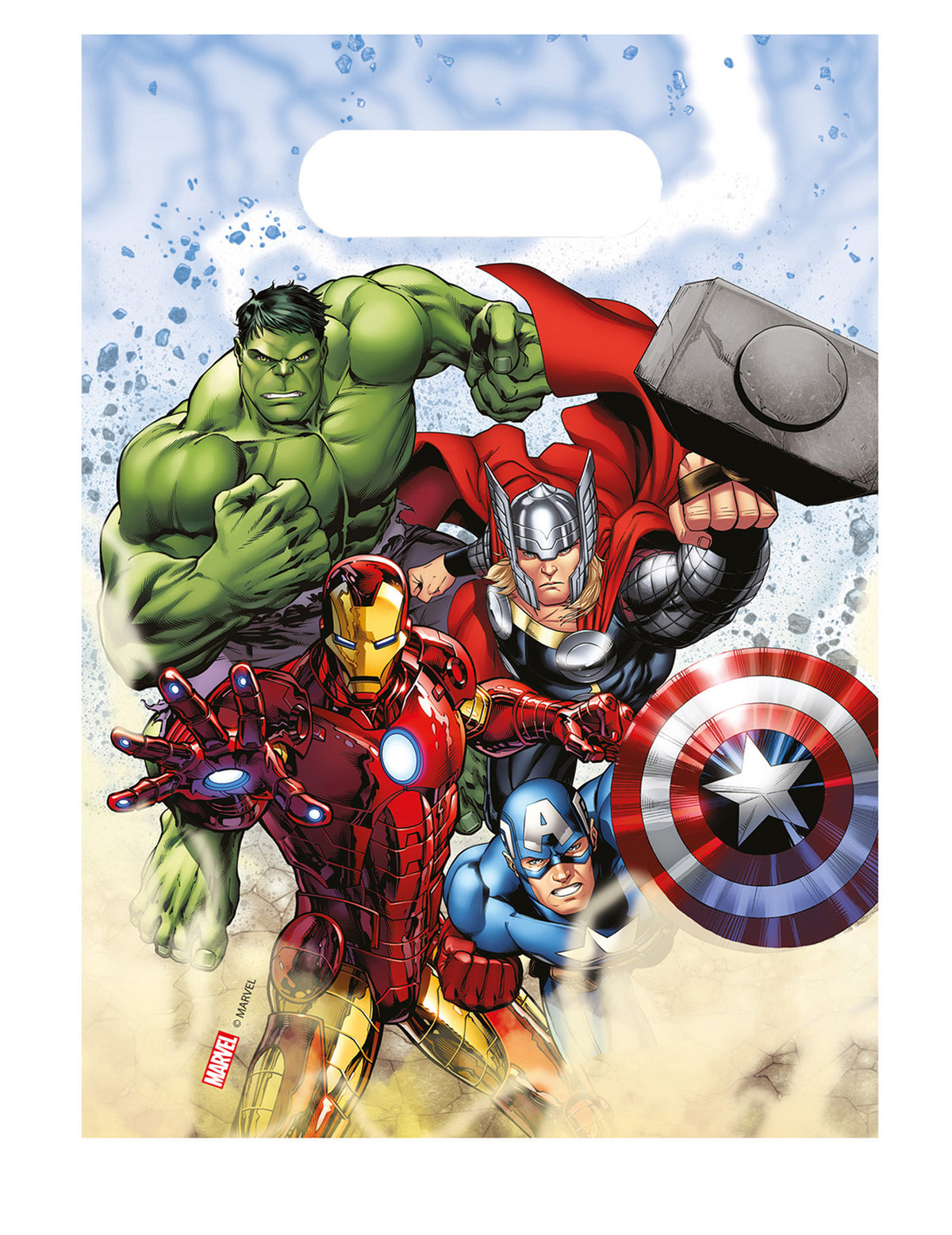 Sacs de fête Avengers pour enfant multicolores avec Hulk Iron Man Thor et Captain America