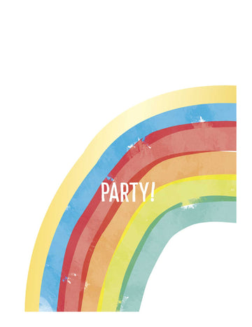 6 Rainbow Party Bags
