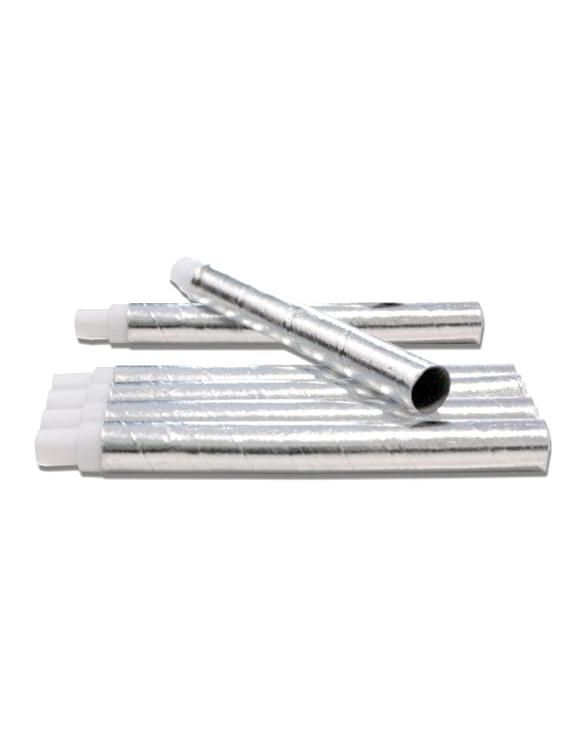 Sarbacanes en carton pour la fête argentées