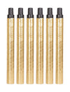 Sarbacanes dorées pour fête lot de 6