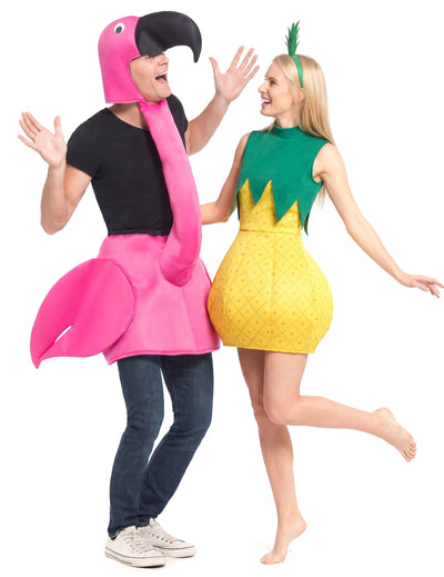 Párové kostýmy plameňák a ananas