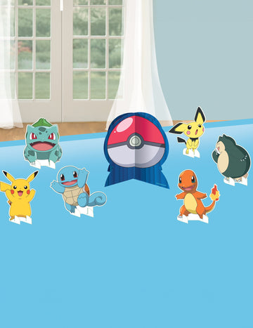 7 dekorací na stůl s Pokémony