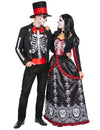 Kostým pro mexický pár Dia de los Muertos pro dospělé