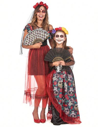 Kostým pro pár Dia de los muertos matka a dcera
