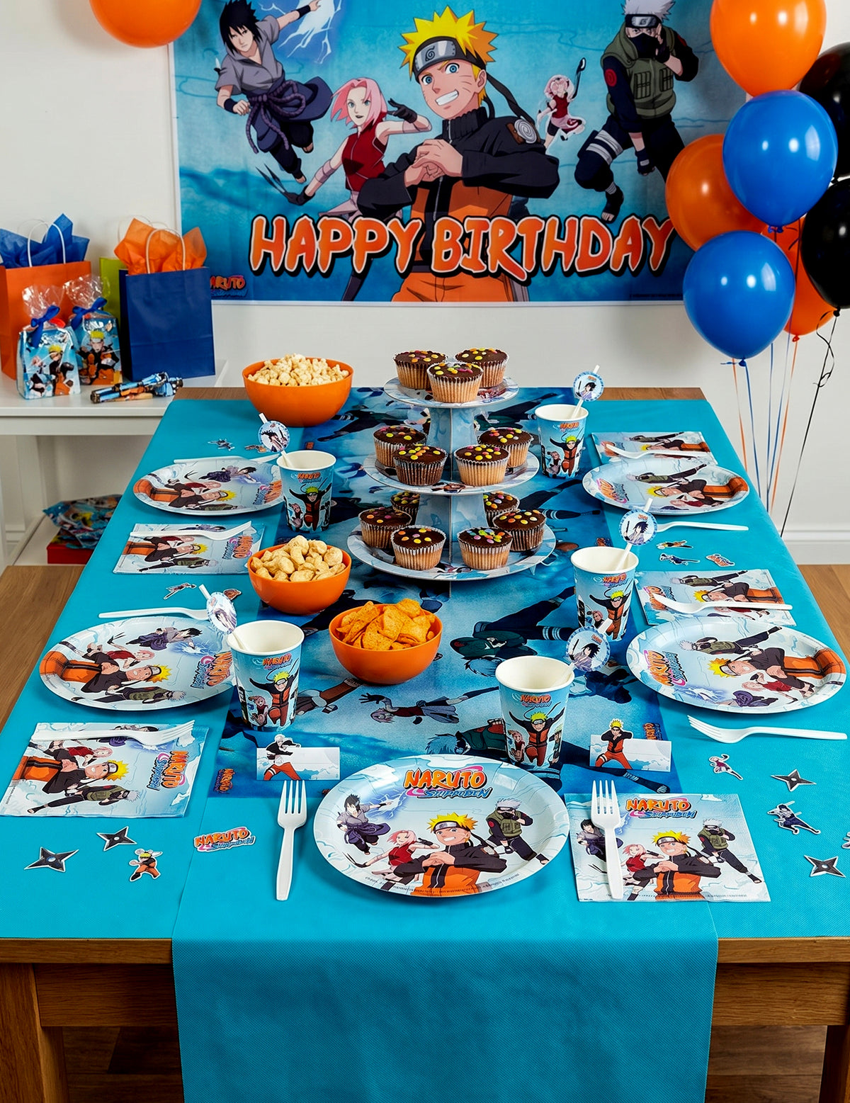 8 talířů 23 cm karton Naruto Shippuden™