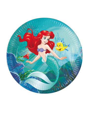 Assiettes en carton Ariel pour enfant bleues avec Polochon et Sébastien