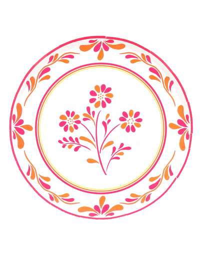 8 Assiettes en carton Pink Limonade 23 cm