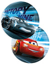Assiettes en carton Cars pour enfant rouges et bleues avec Flash McQueen et Jackson Storm