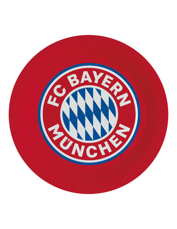 8 papírových talířů FC Bayern Mnichov, 23 kusů cm
