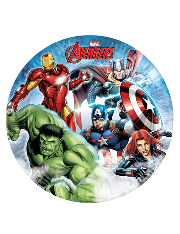 8 papírových talířů 23 cm Mocní Avengers