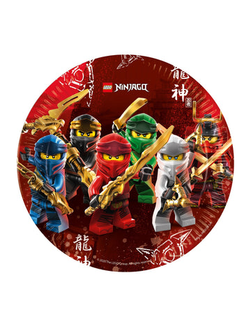 8 papírových talířů FSC Lego Ninjago 23 cm