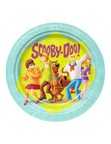 8 papírových talířů Scooby-Doo 23 cm