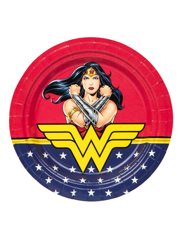 8 Wonder Woman 23 papírových talířů cm