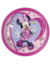 Assiettes en carton Minnie Junior pour enfant rose et violet