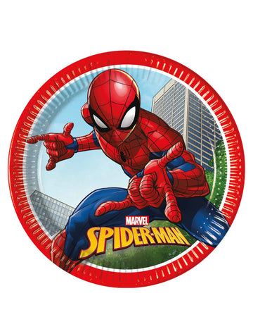 8 papírových talířů Spiderman Fighter cm