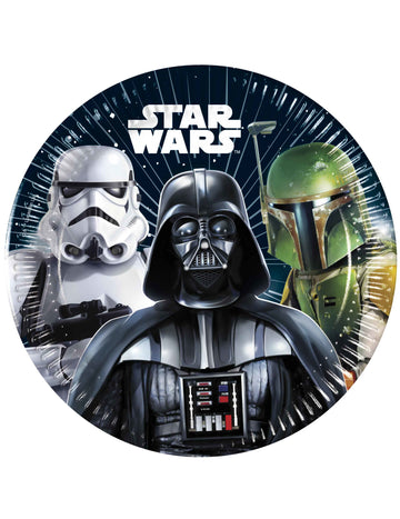 8 papírových talířů Star Wars Galaxy 20 cm