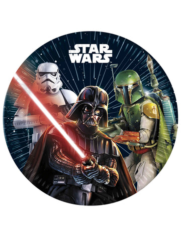 8 papírových talířů Star Wars Galaxy 23 cm