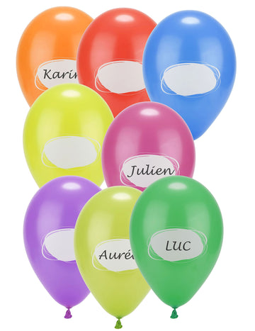 8 personalizovaných latexových balónků 30 cm