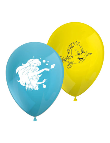 8 latexových balónků Ariel