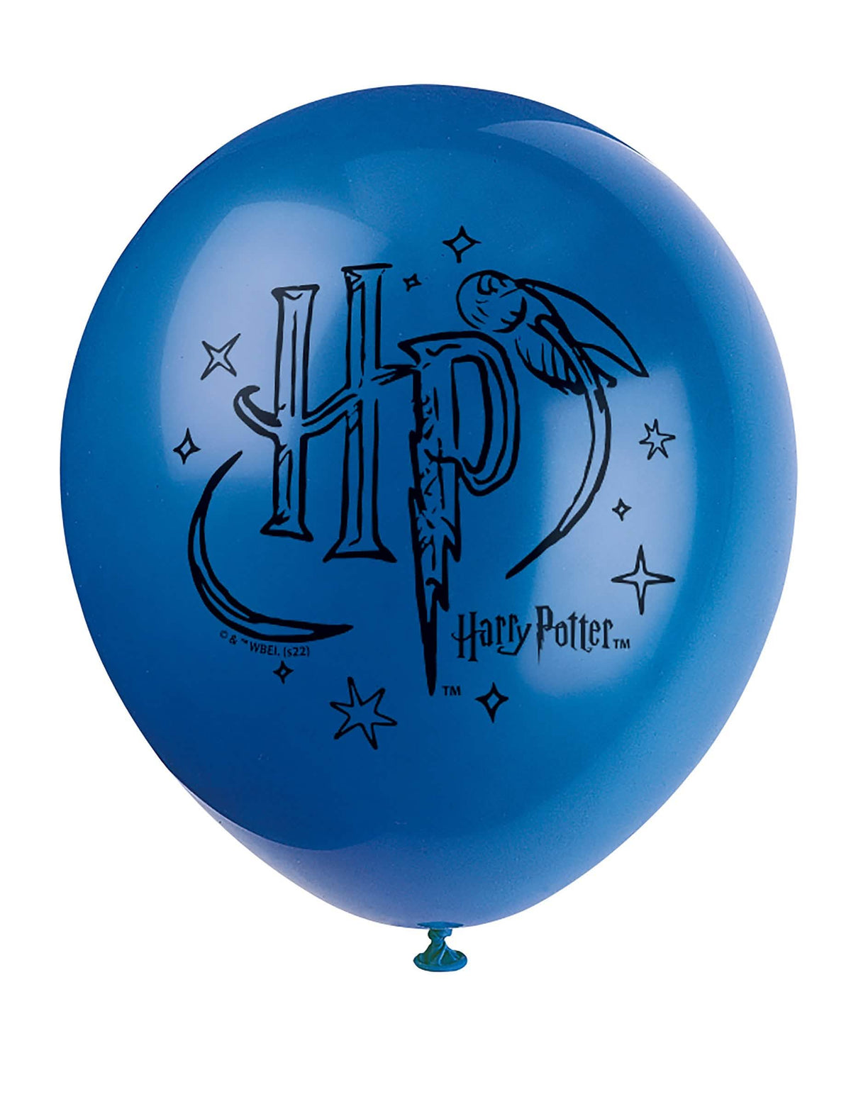 Detail na modrý balónky z latexových balónků Harry Potter