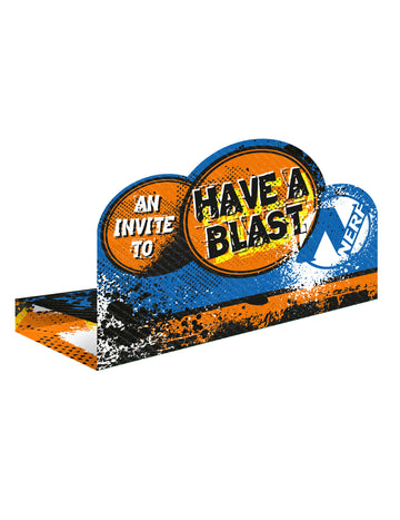 8 pozvánek s obálkou Nerf