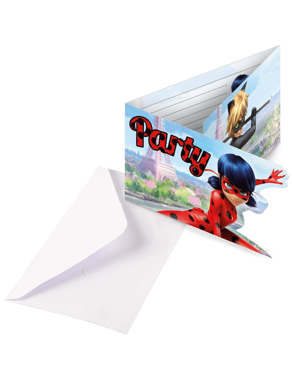 Scénář pro Party pozvánky s obálkami Ladybug