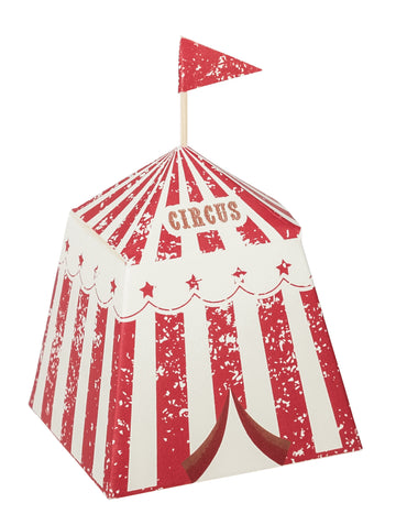8 historických papírových cirkusových markýzových kontejnerů
