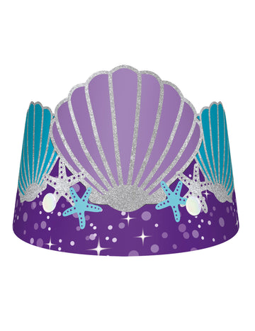 8 kartonových korunek s motivem Mermaid Dreams