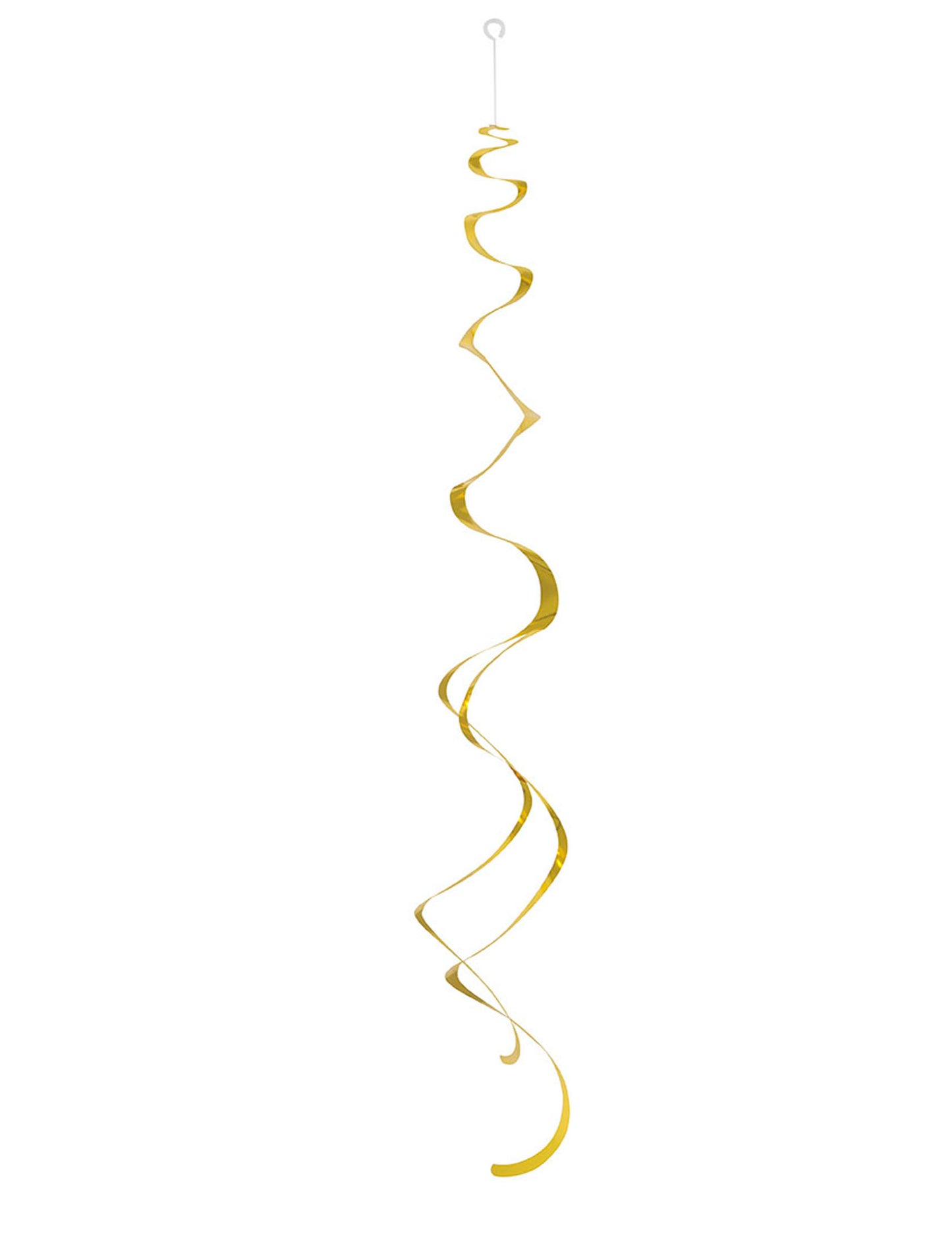 8 zlatých plastových spirálových ozdob, 68 cm pověsit