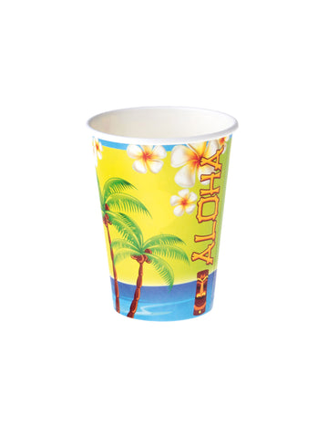 8 kartonových kelímků Aloha o objemu 25 cl