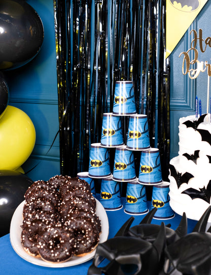 8 papírových kelímků Batman™ 210 ml