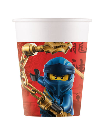 8 papírových kelímků FSC Lego Ninjago 200ml