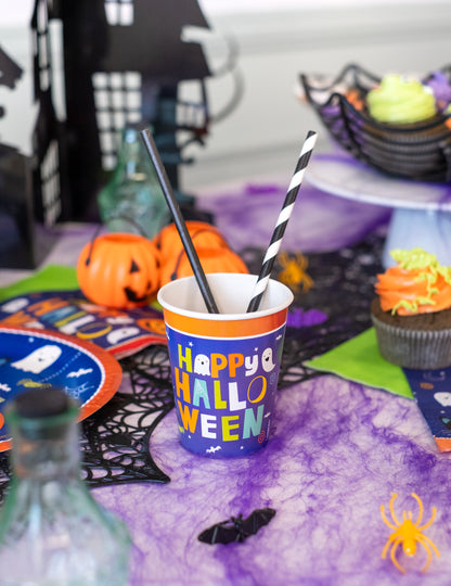 8 papírových kelímků Halloween Friends 250 ml